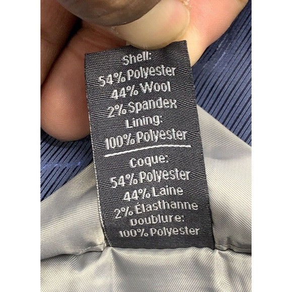 GS Perfect Fit Blazer Mens Size 58 Long Gray Notch Single Vented 4 Button Sleeve - Picture 11 of 16